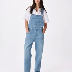 Quince Light Blue Denim Women's Overalls